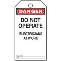 Panduit Tag, "Danger Do Not Operate", 5 Tags PVT-23